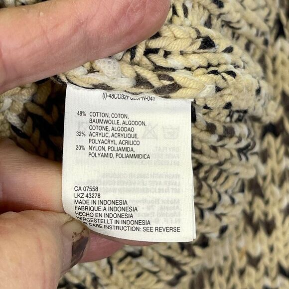 MEXX Multicolor Long Sleeve Cropped Turtleneck Knit Pullover Sweater Size XL - Picture 4 of 9